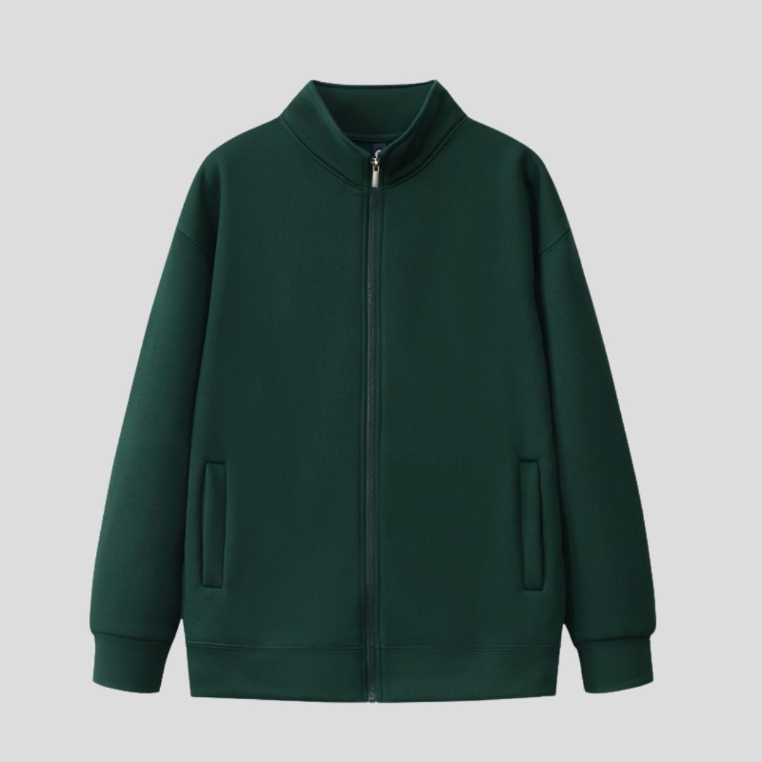 Men's Full-Zip High Collar Sweatshirt
