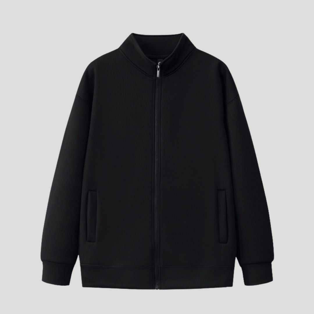 Men's Full-Zip High Collar Sweatshirt
