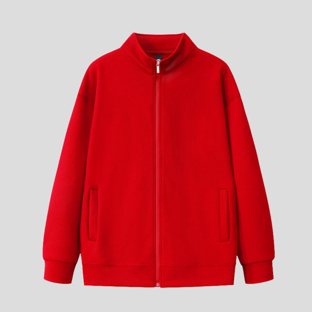Men's Full-Zip High Collar Sweatshirt