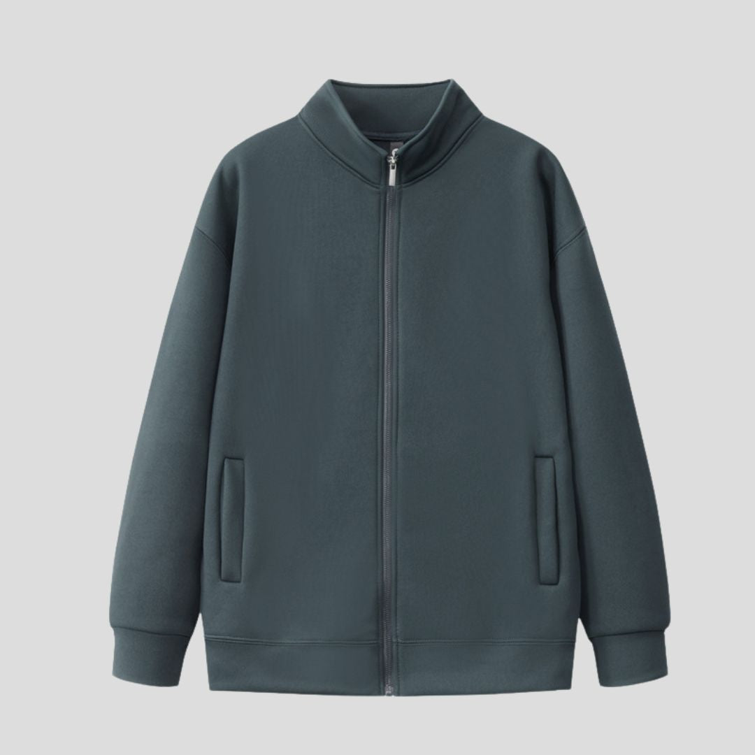 Men's Full-Zip High Collar Sweatshirt