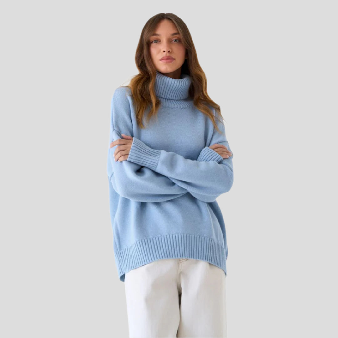 Women’s Relaxed Knit Turtleneck Sweater