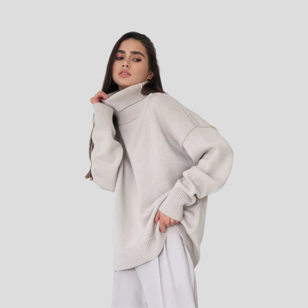 Women’s Relaxed Knit Turtleneck Sweater
