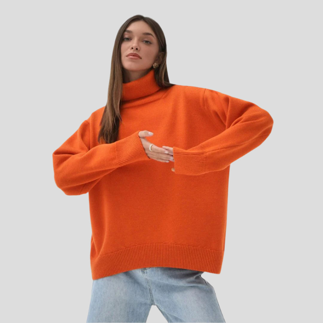Women’s Relaxed Knit Turtleneck Sweater