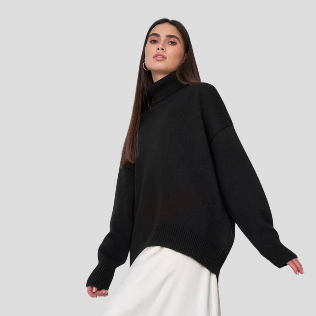 Women’s Relaxed Knit Turtleneck Sweater