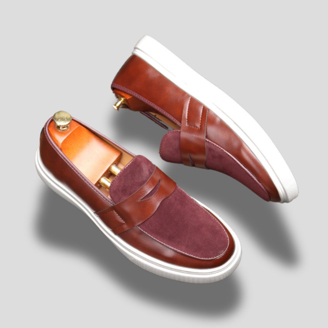 Men's Slip-On Penny Loafer with Contrast Sole