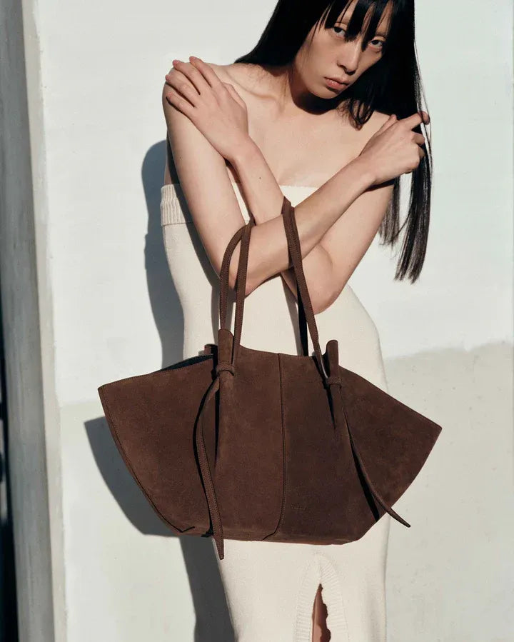 Oversized Suede-Effect Tote