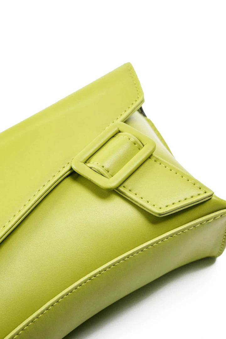Structured Mini Bag with Buckle Detail