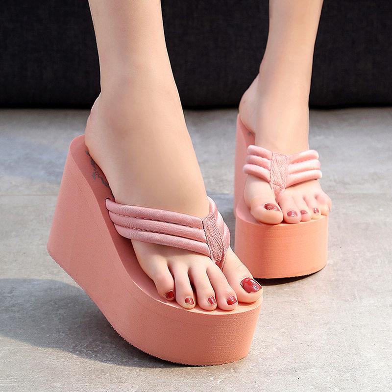 Elevated Wedge Flip-Flops