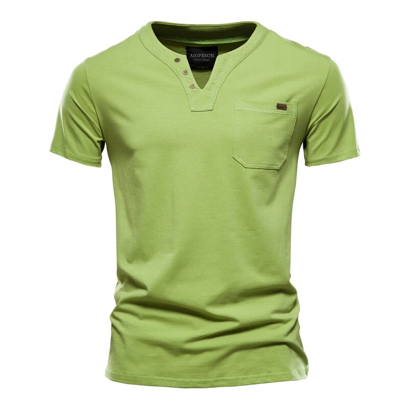 Snap Front Henley Tee