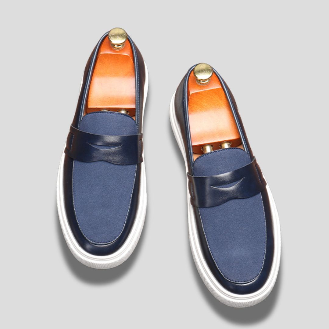 Men's Slip-On Penny Loafer with Contrast Sole