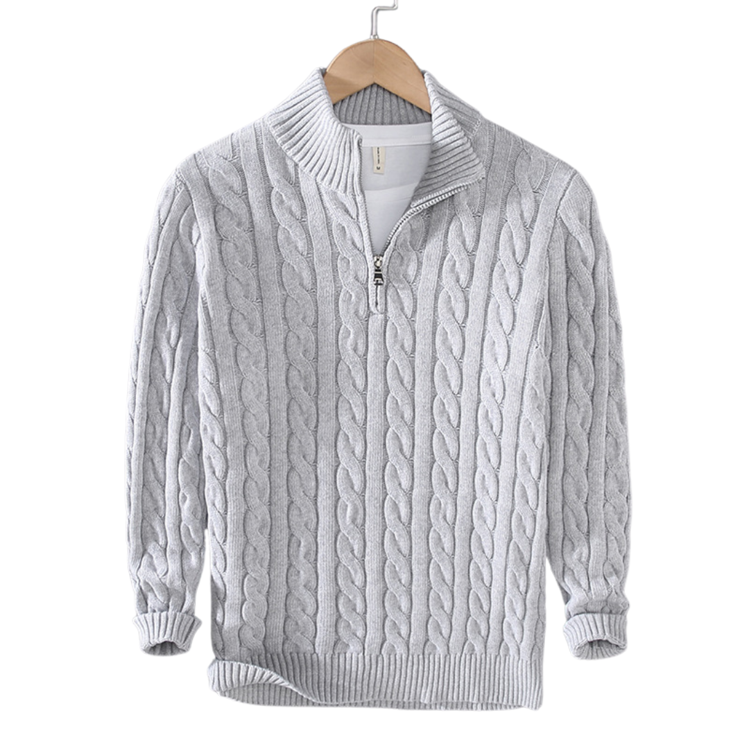 Cable Half-Zip Pullover