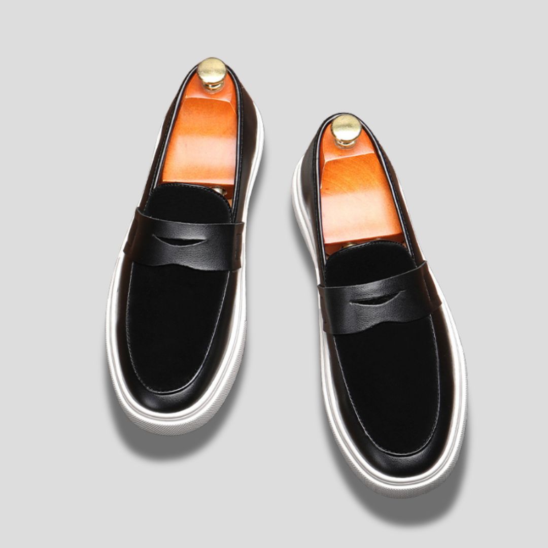 Men's Slip-On Penny Loafer with Contrast Sole
