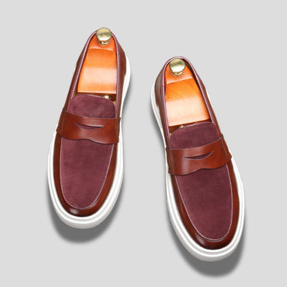 Men's Slip-On Penny Loafer with Contrast Sole
