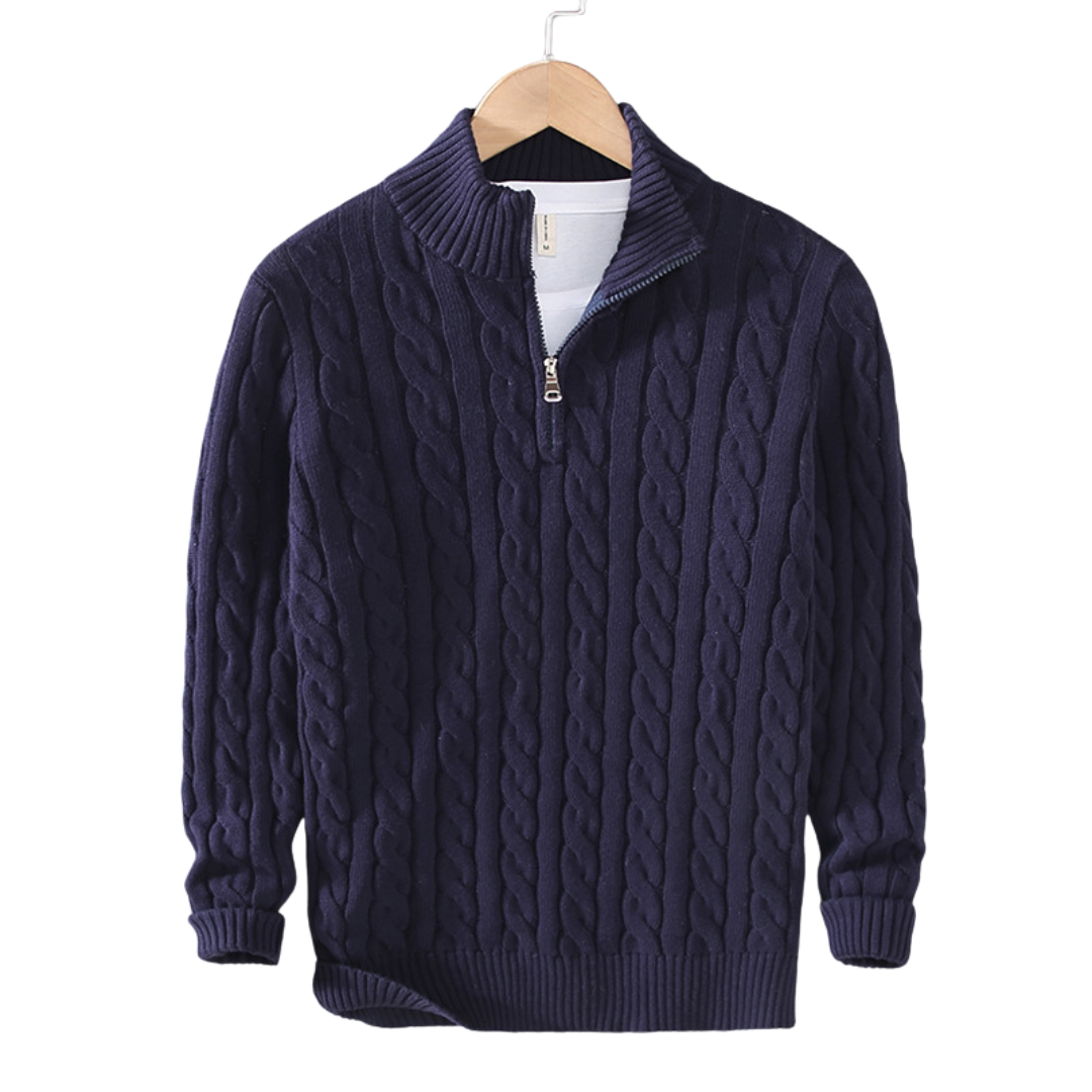 Cable Half-Zip Pullover