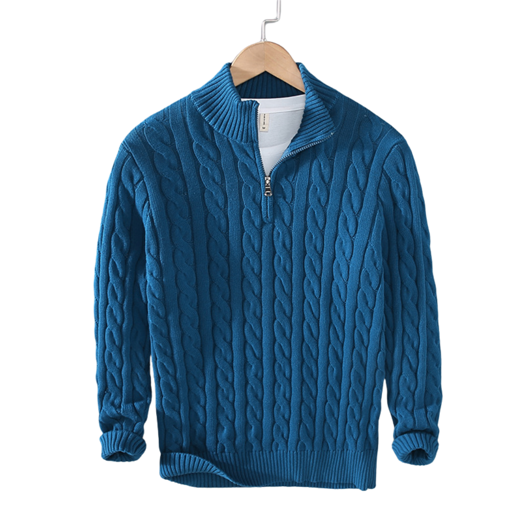 Cable Half-Zip Pullover