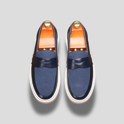 Men's Slip-On Penny Loafer with Contrast Sole