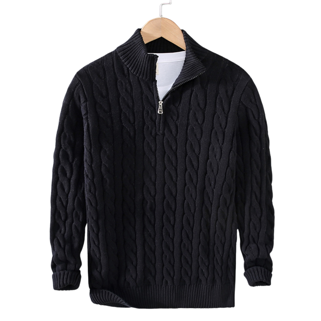 Cable Half-Zip Pullover