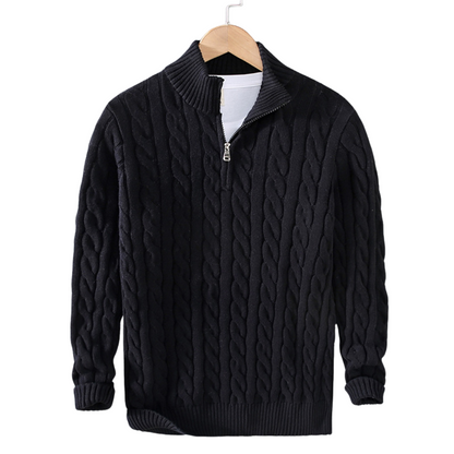 Cable Half-Zip Pullover