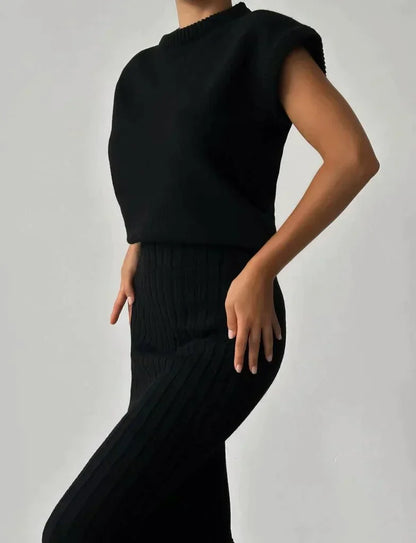 Ribbed Midi Tube Skirt