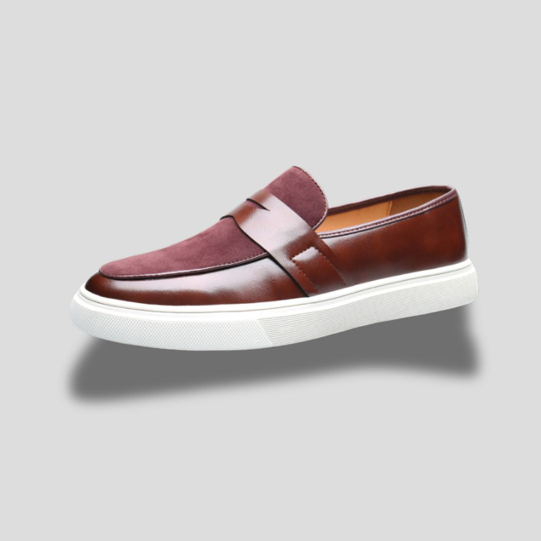 Men's Slip-On Penny Loafer with Contrast Sole