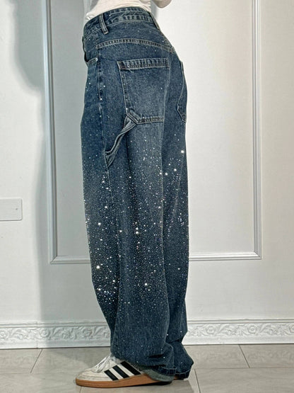 Embellished Utility Jeans