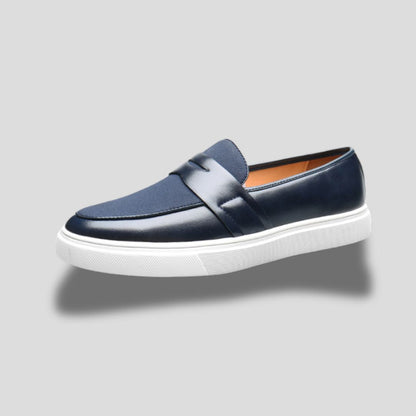Men's Slip-On Penny Loafer with Contrast Sole