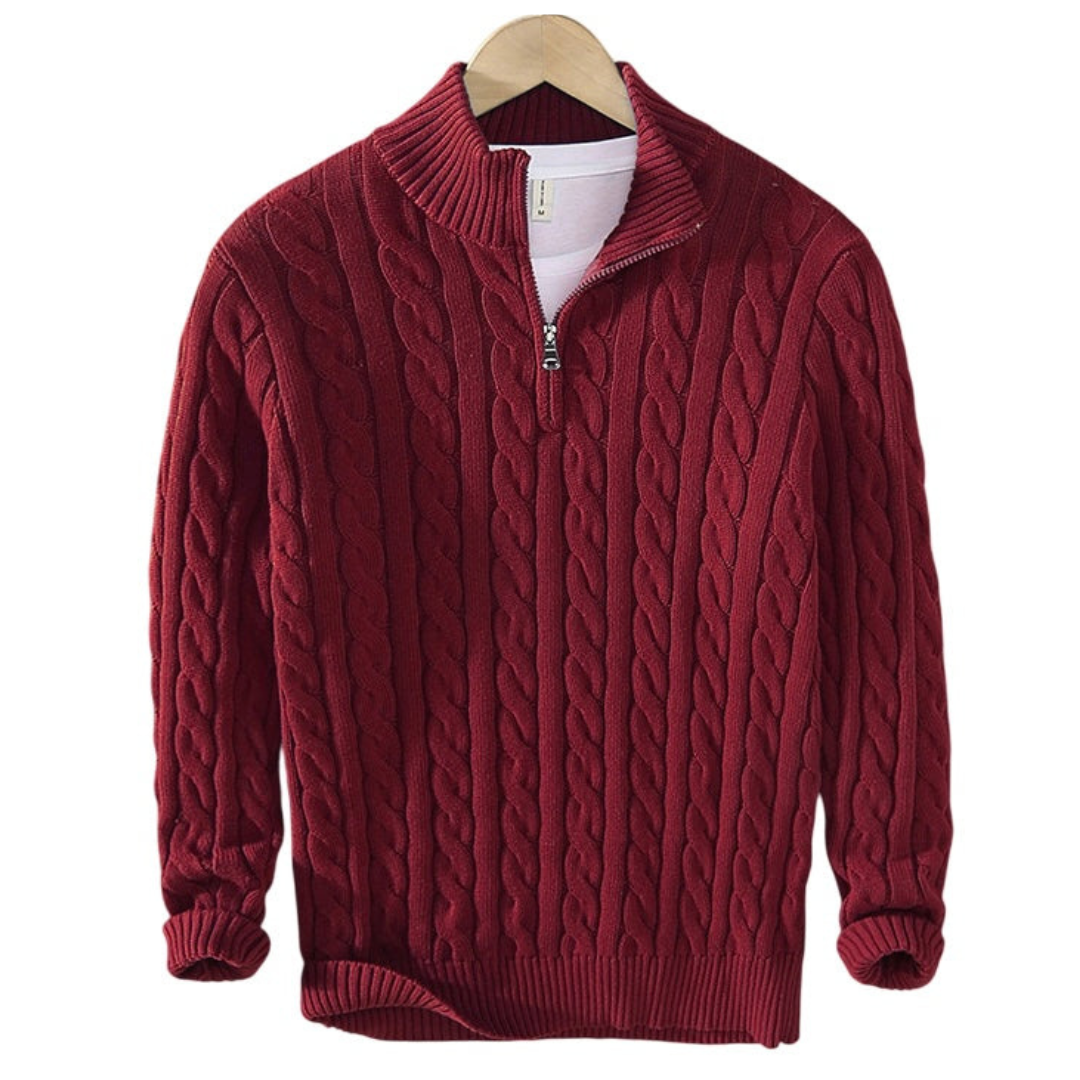 Cable Half-Zip Pullover