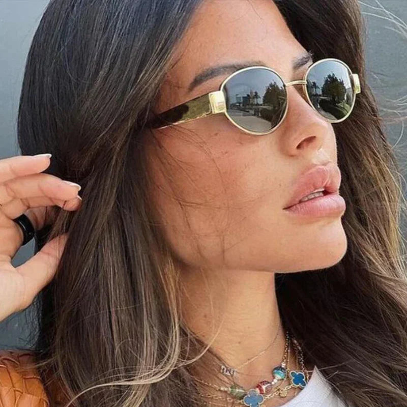 Oval Frame Sunglasses
