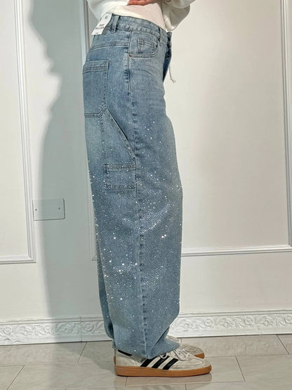 Embellished Utility Jeans