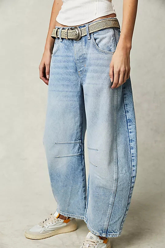 Wide-Leg Leopard Print Pants