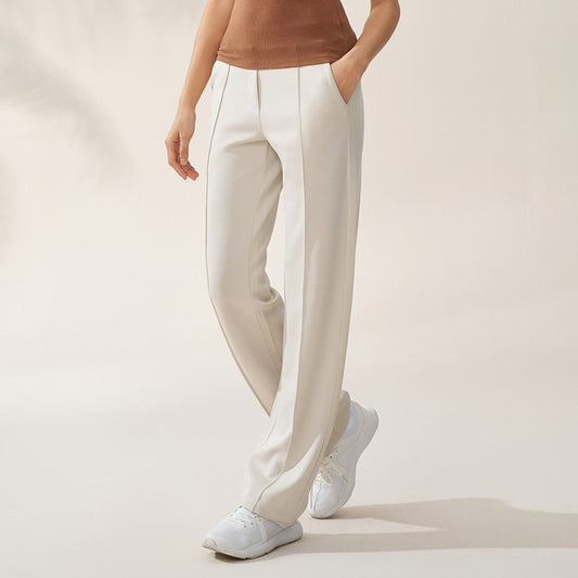 Tailored Straight-Leg Pants