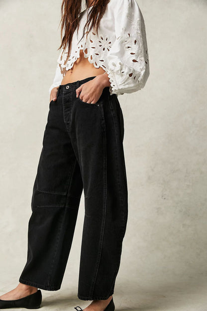 Wide-Leg Leopard Print Pants