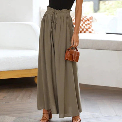 High-Rise Drawstring Palazzo Pants