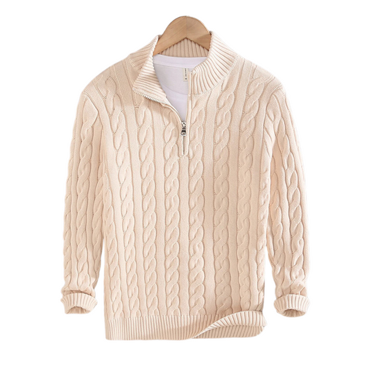 Cable Half-Zip Pullover
