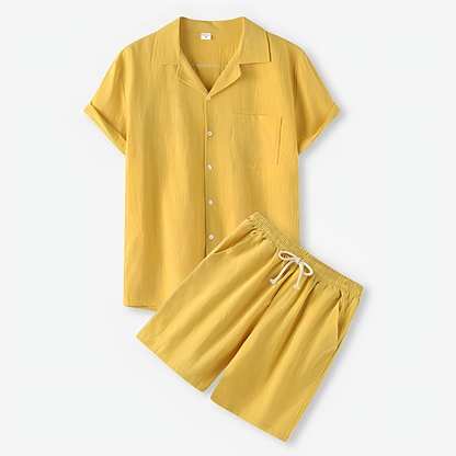 Relaxed Short Sleeve Shirt & Shorts Set