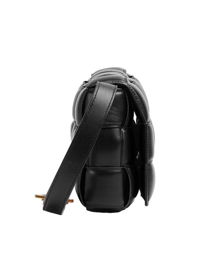 Structured Grid Shoulder Bag
