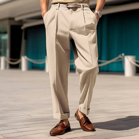Pleated Cuff Trousers