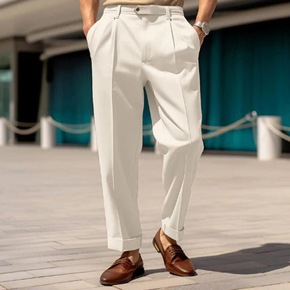 Pleated Cuff Trousers
