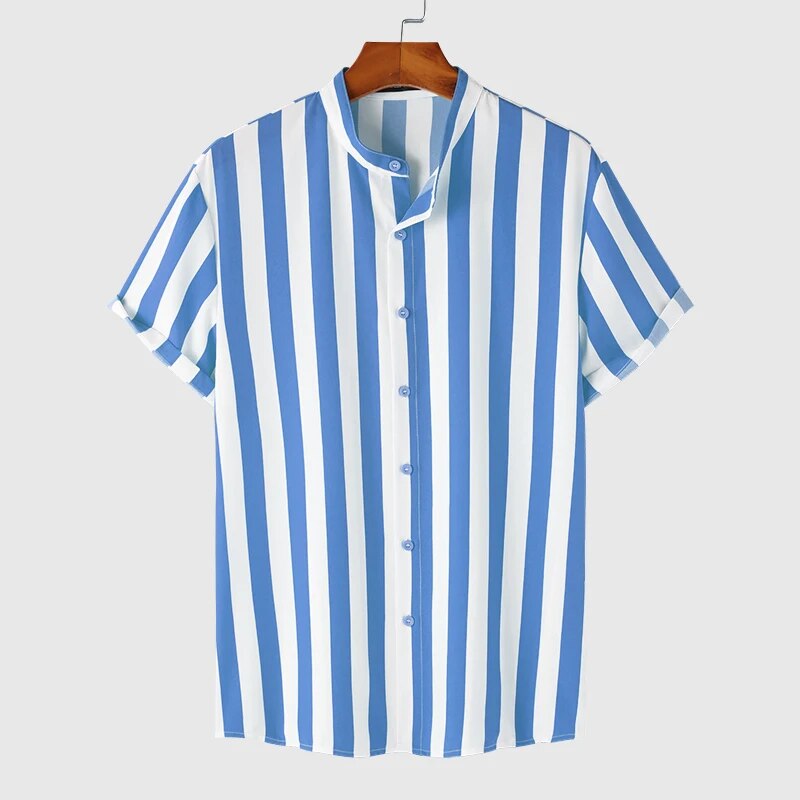 Vertical Statement Collar Shirt