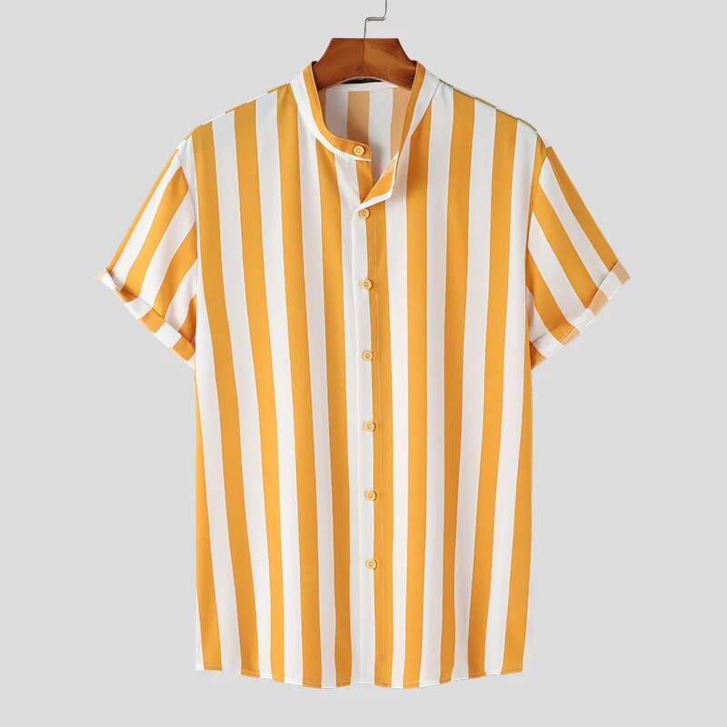 Vertical Statement Collar Shirt