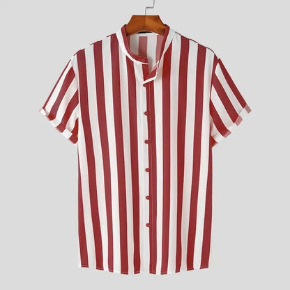 Vertical Statement Collar Shirt