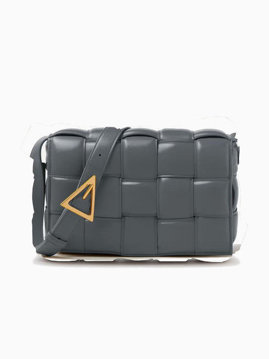 Structured Grid Shoulder Bag