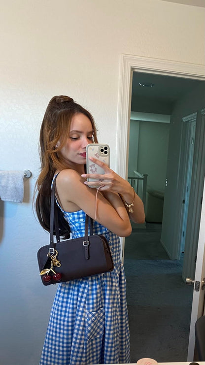 Box-Edge Rectangular Shoulder Bag