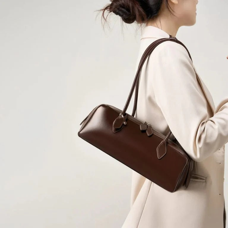 Barrel Zip Shoulder Bag