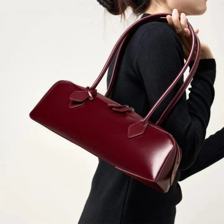 Barrel Zip Shoulder Bag