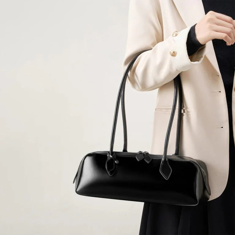 Barrel Zip Shoulder Bag