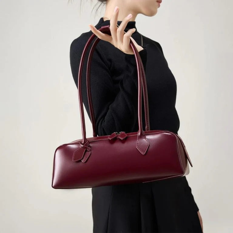 Barrel Zip Shoulder Bag