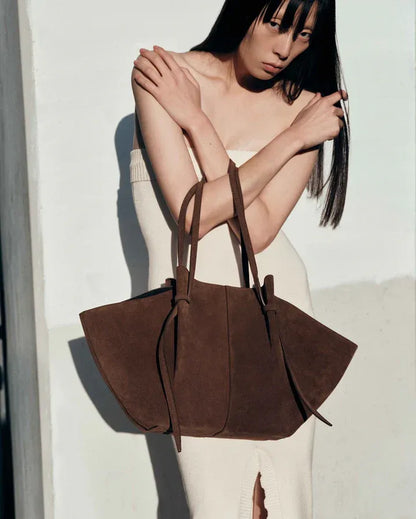 Oversized Suede-Effect Tote