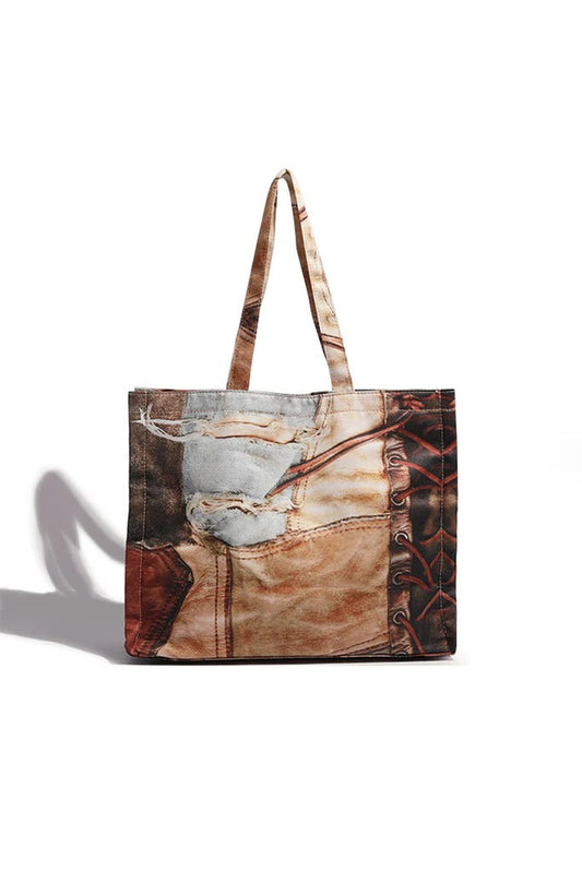 Printed Oversized Tote Bag