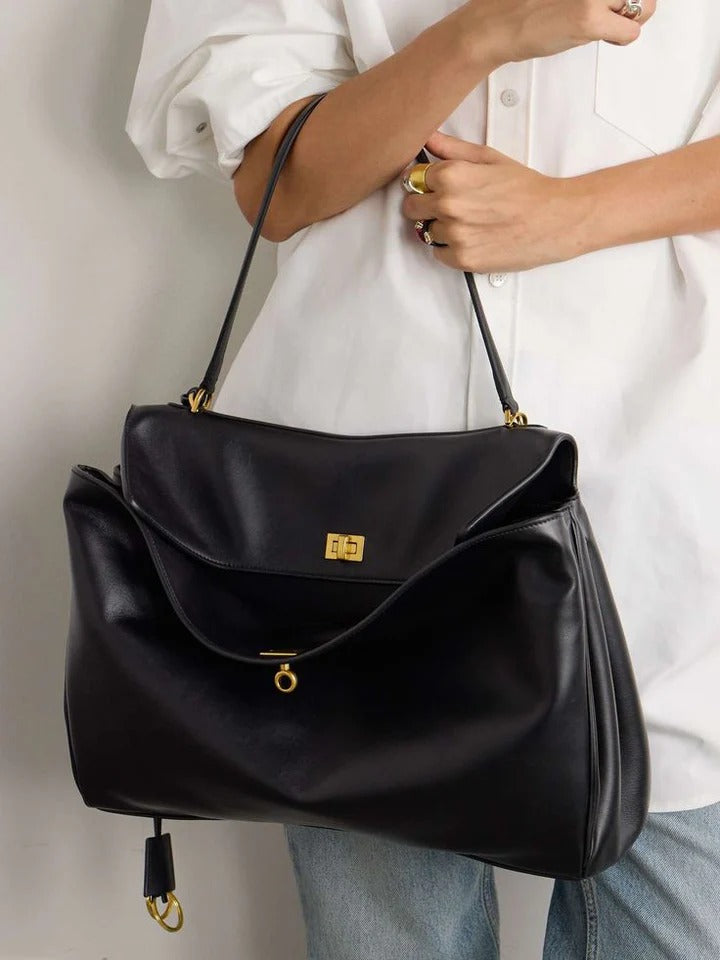 Folded Flap Structured Bag